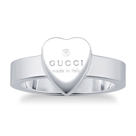 gucci heart ring with gucci trademark|gucci heart ring for sale.